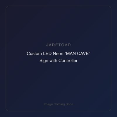 Custom LED Neon "MAN CAVE" Sign with Controller