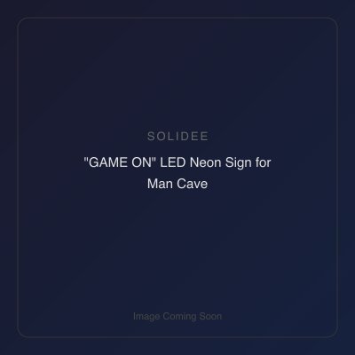 "GAME ON" LED Neon Sign for Man Cave